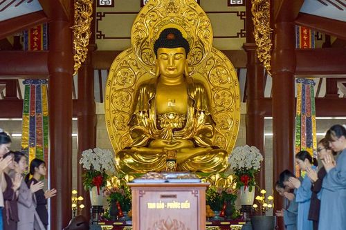 Trang nghiêm lễ quy y Tam bảo nhân mùa Phật đản Phật lịch 2570 tại chùa Phổ Quang (TP.HCM)