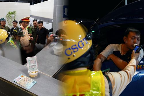 CSGT 'đột kích' chợ Bình Điền, phát hiện tài xế không GPLX, dương tính ma túy