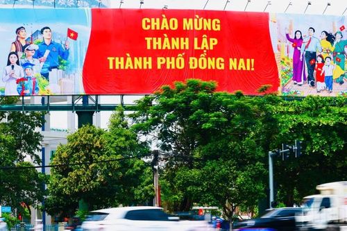 [Ảnh] Đồng Nai rực rỡ cờ hoa trước ngày trọng đại