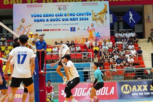 Khai mạc vòng bảng Giải bóng chuyền hạng A toàn quốc 2026 tại Điện Biên