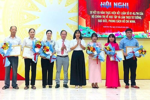 Đảng ủy phường Hoài Nhơn Tây sơ kết 5 năm thực hiện Kết luận số 01 của Bộ Chính trị