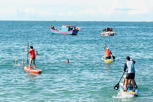 Tập huấn, diễn tập cứu hộ, cứu nạn ven biển Ninh Chử