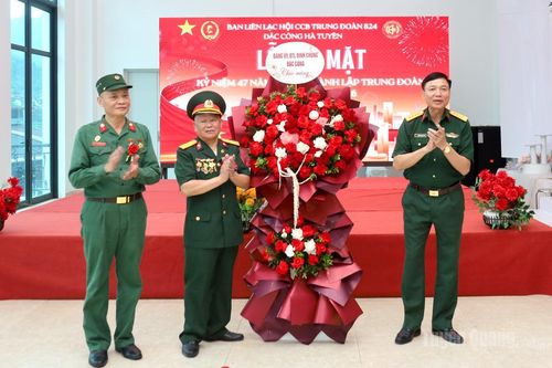 Ban Liên lạc Hội Cựu chiến binh Trung đoàn Đặc công 824 gặp mặt truyền thống kỷ niệm 47 năm Ngày thành lập