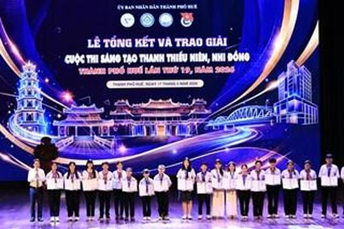 Trao 88 giải tại Cuộc thi Sáng tạo thanh thiếu niên, nhi đồng thành phố Huế năm 2026