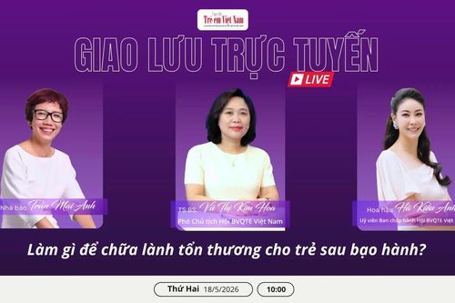 Sáng nay diễn ra giao lưu trực tuyến 'Làm gì để chữa lành vết thương cho trẻ sau bạo hành?'