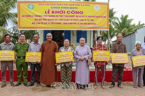 Phường Láng Tròn khởi công xây dựng 7 căn nhà tình thương cho hộ khó khăn