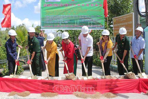 Xã Hồ Thị Kỷ xây dựng 7 cầu giao thông chào mừng sinh nhật Bác