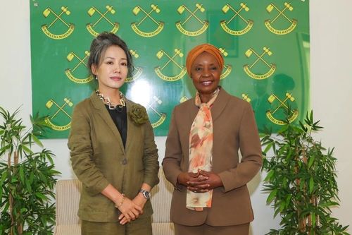 Đại sứ Việt Nam Vũ Thanh Huyền chào xã giao Tổng Thư ký Đảng Cách mạng Tanzania