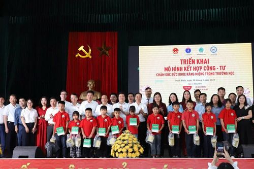 Chương trình khám, chăm sóc răng miệng cho học sinh Ninh Bình