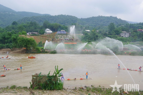 Luyện tập tổng hợp diễn tập phòng thủ dân sự tỉnh Lào Cai