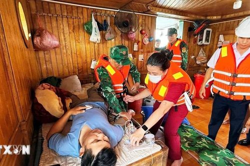 Quảng Trị: Cứu sống thuyền trưởng gặp sự cố về sức khỏe trên biển