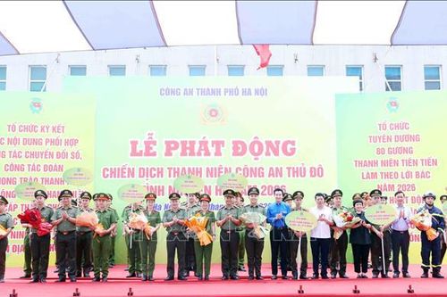 Thanh niên Công an Thủ đô thực hiện '3 liên kết' trong hoạt động tình nguyện Hè 2026