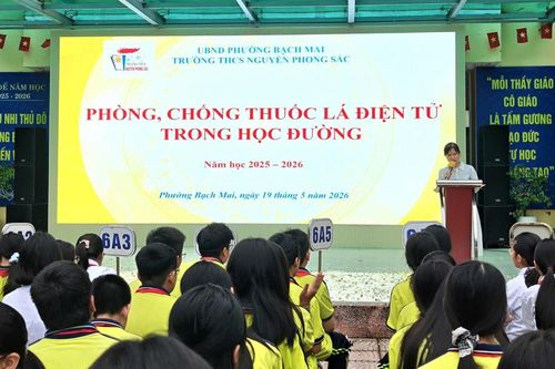 THCS Nguyễn Phong Sắc đa dạng tuyên truyền phòng chống thuốc lá điện tử