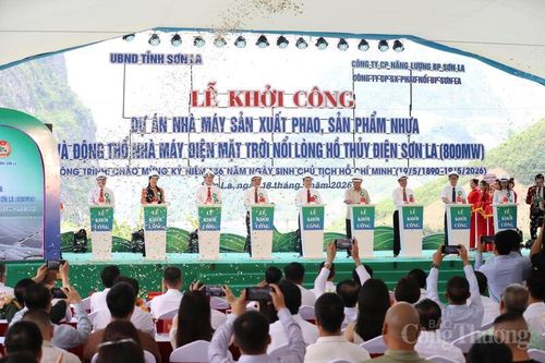 Sơn La: Động thổ dự án điện mặt trời nổi trên lòng hồ công suất 800 MW