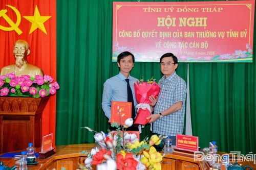 Đồng chí Nguyễn Việt Nhân giữ chức Phó Trưởng Ban Nội chính Tỉnh ủy Đồng Tháp