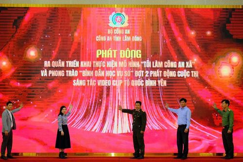 Công an Lâm Đồng ra quân mô hình 'Tôi làm Công an xã'
