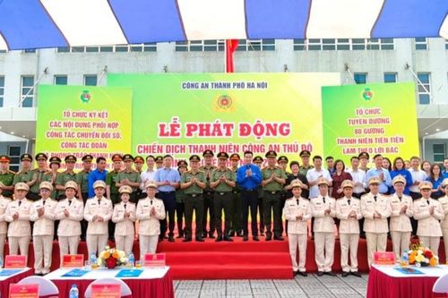 Công an Hà Nội phát động Chiến dịch Thanh niên Công an Thủ đô tình nguyện Hè năm 2026