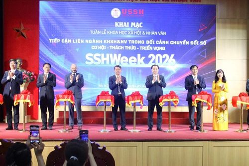 Khai mạc Tuần lễ Khoa học Xã hội và Nhân văn 2026: Lan tỏa tri thức, thúc đẩy đổi mới sáng tạo