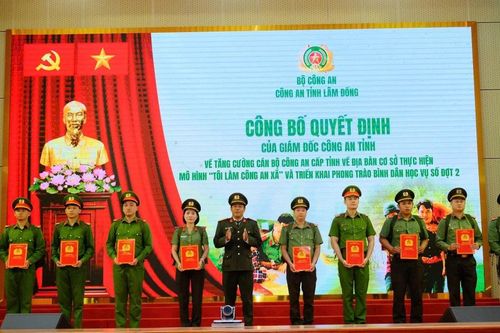 Công an Lâm Đồng triển khai hiệu quả mô hình 'Tôi làm Công an xã'