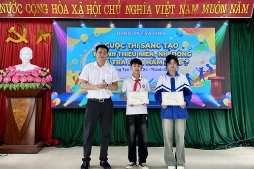 Xã Trà Lĩnh tổ chức cuộc thi Sáng tạo dành cho thanh thiếu niên, nhi đồng