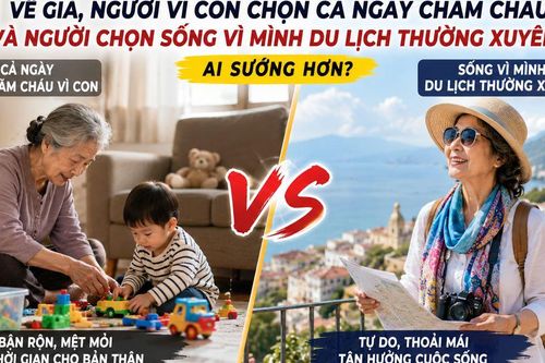 Về già, người vì con chọn cả ngày chăm cháu và người chọn sống vì mình du lịch thường xuyên ai sướng hơn? Chỉ 3 năm đã rõ