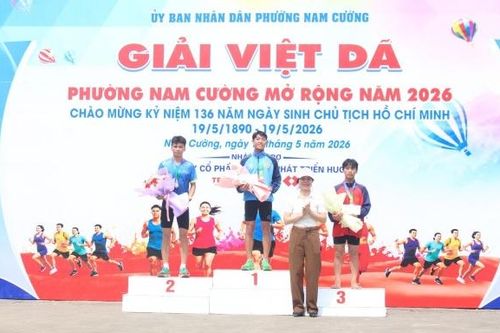 Sôi nổi giải chạy việt dã mở rộng phường Nam Cường năm 2026