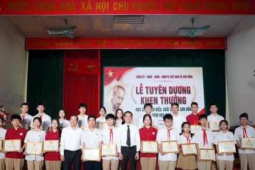 Xã Sơn Đồng tuyên dương học sinh tiêu biểu năm học 2025-2026