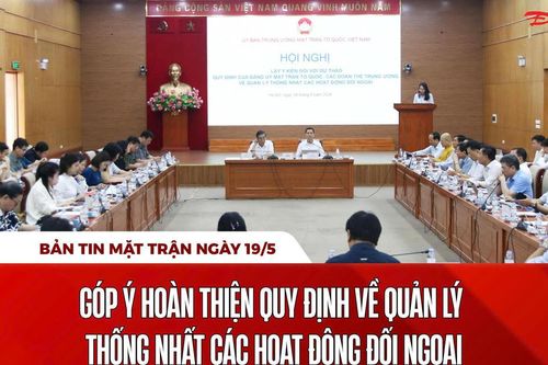 Bản tin Mặt trận sáng 19/5