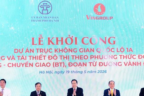 Chủ tịch Quốc hội dự lễ khởi công dự án mở rộng quốc lộ 1A đoạn từ vành đai 1 đến nút giao Cầu Giẽ