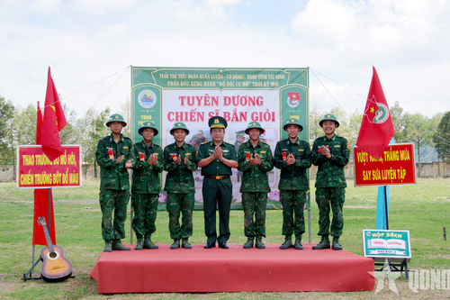 Bộ đội Biên phòng Tây Ninh kiểm tra '3 tiếng nổ' cho chiến sĩ mới