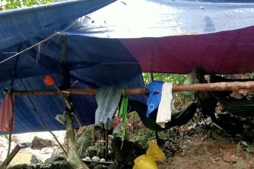 Công an xã Quế Phước truy quét đối tượng khai thác vàng trái phép