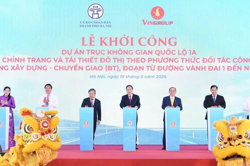 Khởi công dự án trục không gian quốc lộ 1A đoạn từ Vành đai 1 đến nút giao Cầu Giẽ