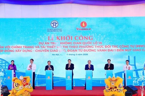 Hà Nội khởi công dự án trục không gian Quốc lộ 1A gần 162.000 tỷ đồng
