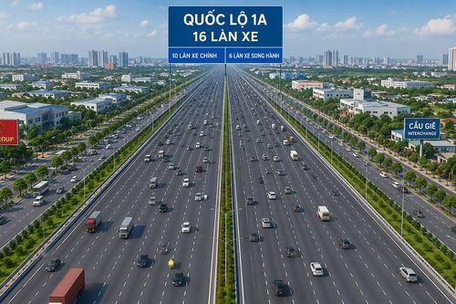 Hà Nội khởi công mở rộng quốc lộ 1A đoạn Vành đai 1 - Cầu Giẽ lên 16 làn xe