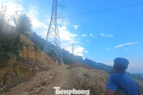 Thông tin bất ngờ về nhà thầu thi công chân cột điện đường dây 500kV Lào Cai - Vĩnh Yên vừa sạt lở