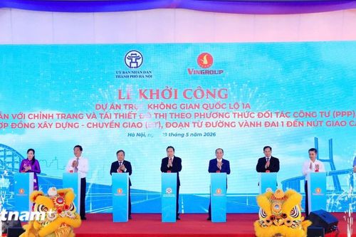 Hà Nội: Khởi công Dự án trục không gian Quốc lộ 1A, quy mô 16 làn xe