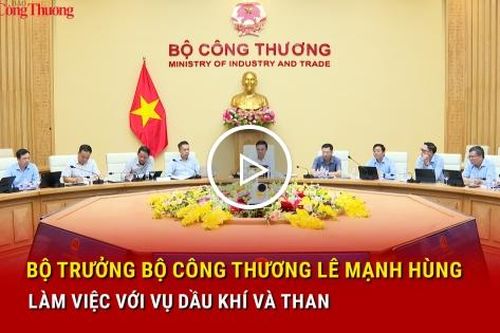 Bộ trưởng Bộ Công Thương Lê Mạnh Hùng làm việc với Vụ Dầu khí và Than