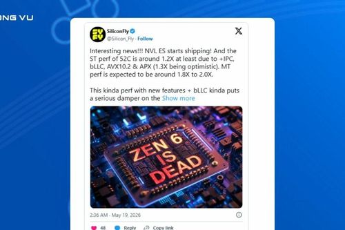 Vi xử lý Intel Nova Lake lộ diện sức mạnh: Tăng gấp đôi số nhân và đột phá bộ nhớ đệm
