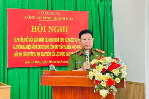 Phòng Cảnh sát giao thông, Công an tỉnh khai mạc lớp tập huấn nghiệp vụ cho cán bộ, chiến sĩ