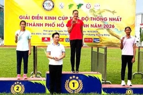 Lào Cai giành huy chương Bạc tại Giải Điền kinh Cúp tốc độ thống nhất TP Hồ Chí Minh năm 2026