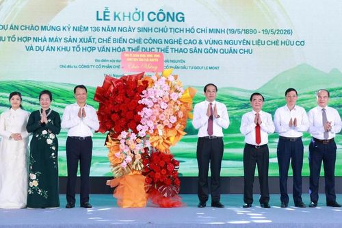 Thái Nguyên khởi công loạt dự án nhân kỷ niệm ngày sinh nhật Bác