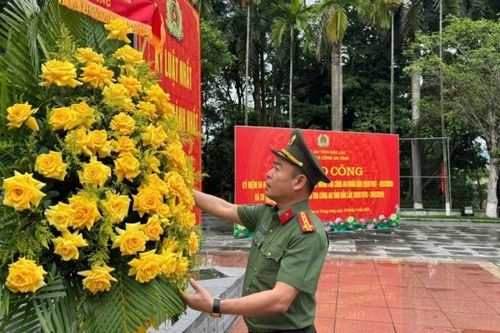 Thanh tra Công an tỉnh Đắk Lắk báo công tại Khu di tích lịch sử Nha Công an Trung ương