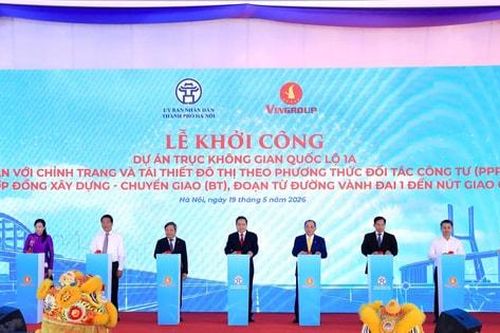 Hà Nội khởi công Dự án trục không gian Quốc lộ 1A với tổng vốn đầu tư gần 162.000 tỷ đồng