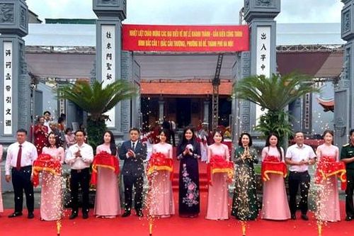 Phường Bồ Đề khánh thành công trình tu bổ đình Bắc Cầu 1