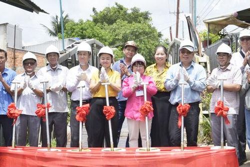 Khởi công xây dựng cầu Ba Thê cũ trên Đường tỉnh 961
