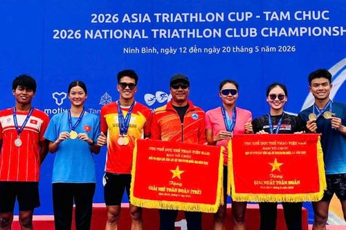 Đà Nẵng giành 8 huy chương giải Triathlon cúp châu Á và vô địch câu lạc bộ quốc gia
