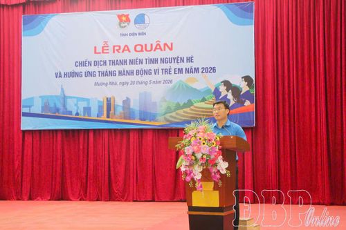 Điện Biên ra quân Chiến dịch thanh niên tình nguyện hè năm 2026