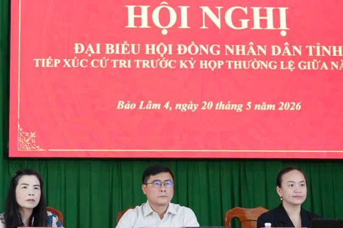 Đại biểu HĐND tỉnh tiếp xúc cử tri tại xã Bảo Lâm 4