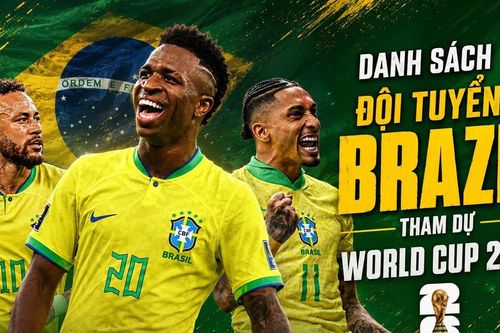 Danh sách cầu thủ dự World Cup 2026 của đội Brazil
