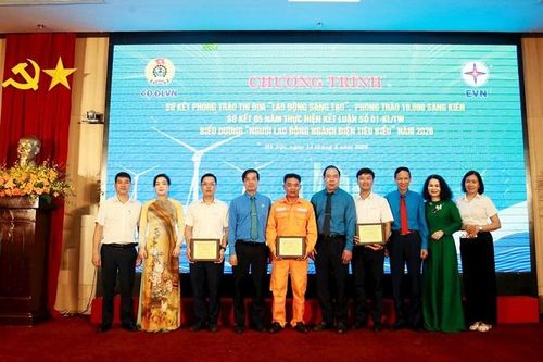 EVNGENCO1 khẳng định dấu ấn tại Lễ biểu dương Người lao động tiêu biểu ngành Điện năm 2026